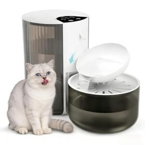 AIOSC Cordless Wireless Filter‑Free Pet Water Fountain