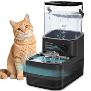 AIOSC 3L Wireless Filter‑Free Pet Water Fountain｜Wastewater Separation