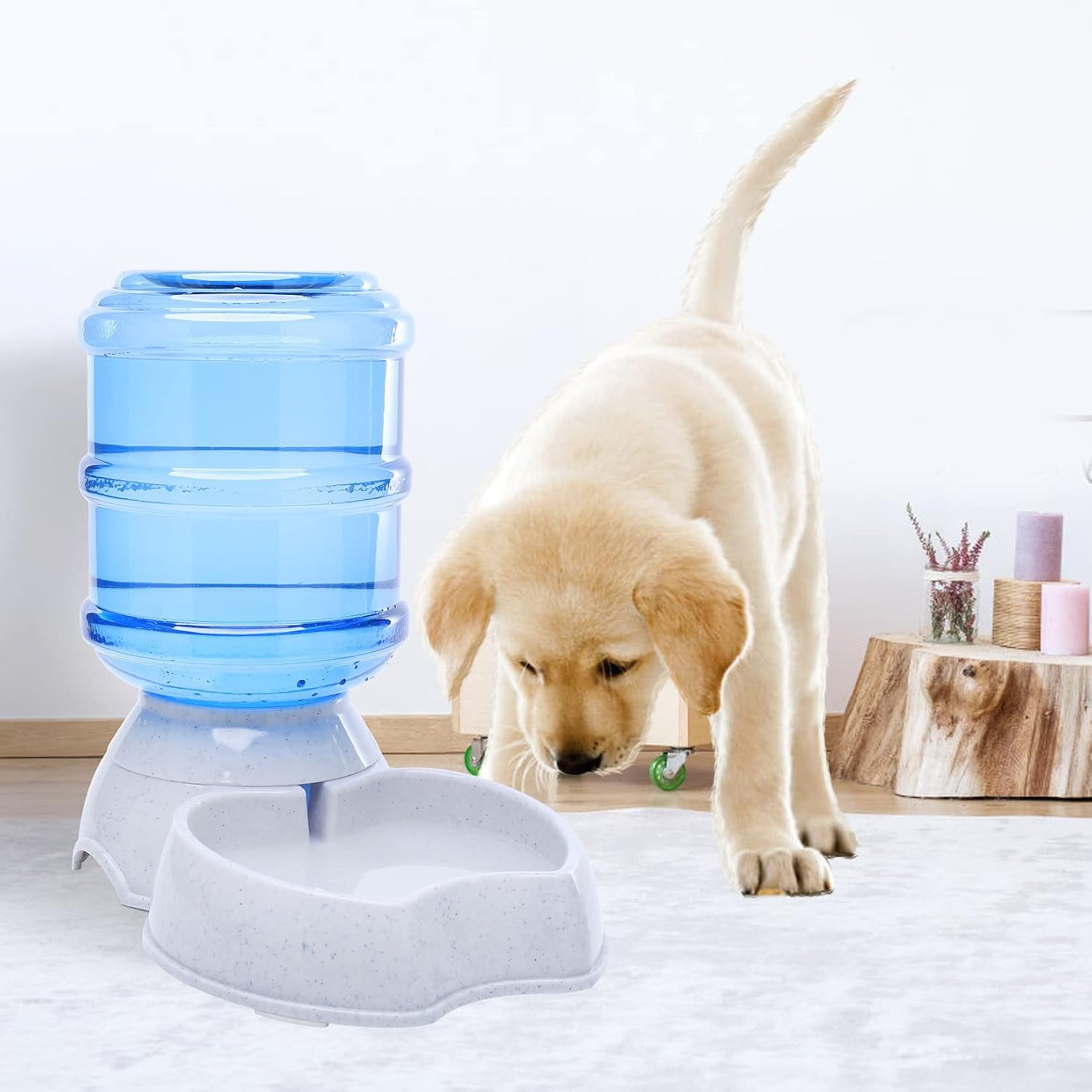 AIOSC Pet Water Dispenser Automatic for Dogs Cats, BPA-Free, Gravity Refill, Self Feeding for Small Medium Pets Puppy Kitten Rabbit - 1 Gallon (Waterer) - Image 6