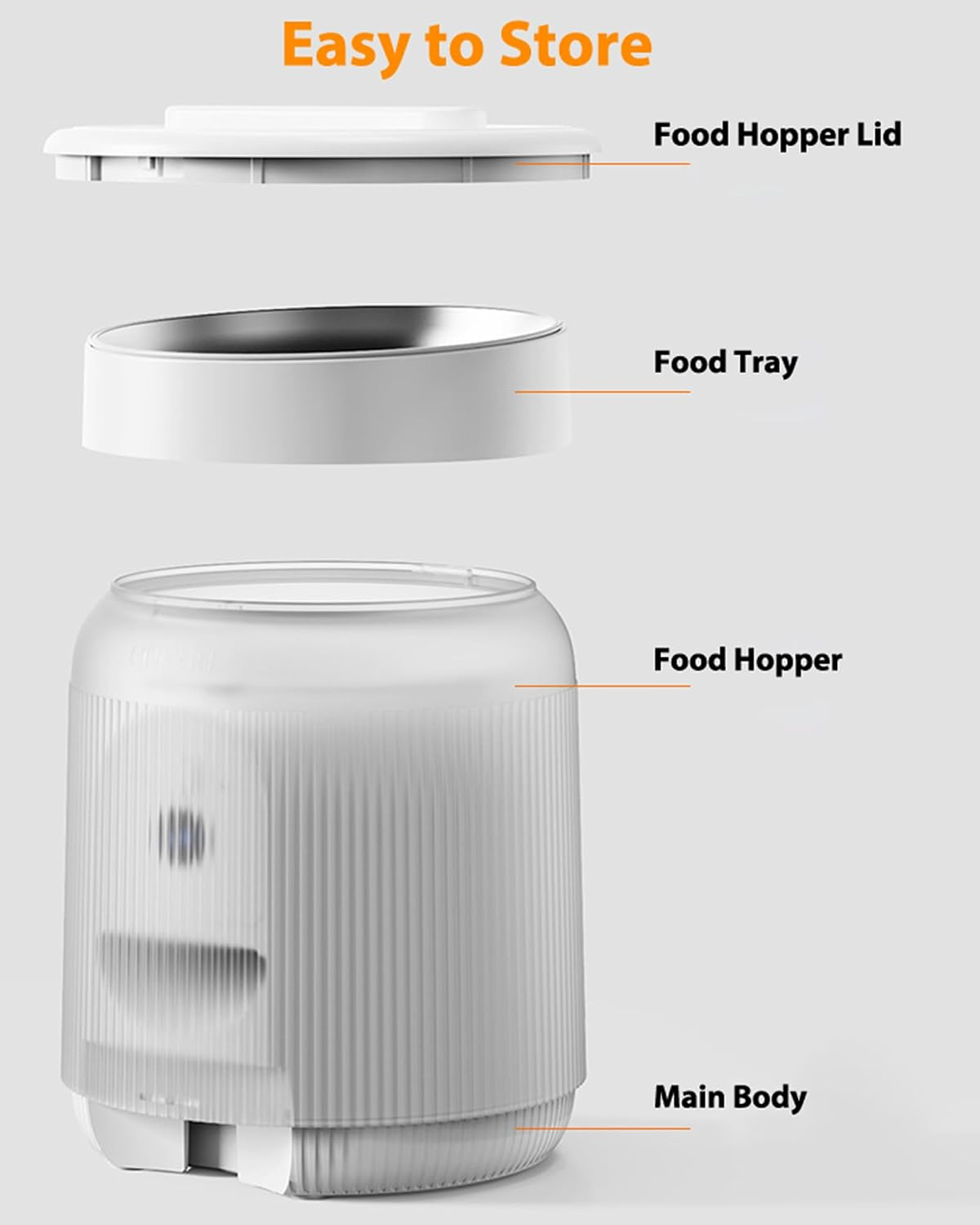 AIOSC Automatic Cat Feeder with HD Camera,4L Dry Food Ad-Free app - Image 4