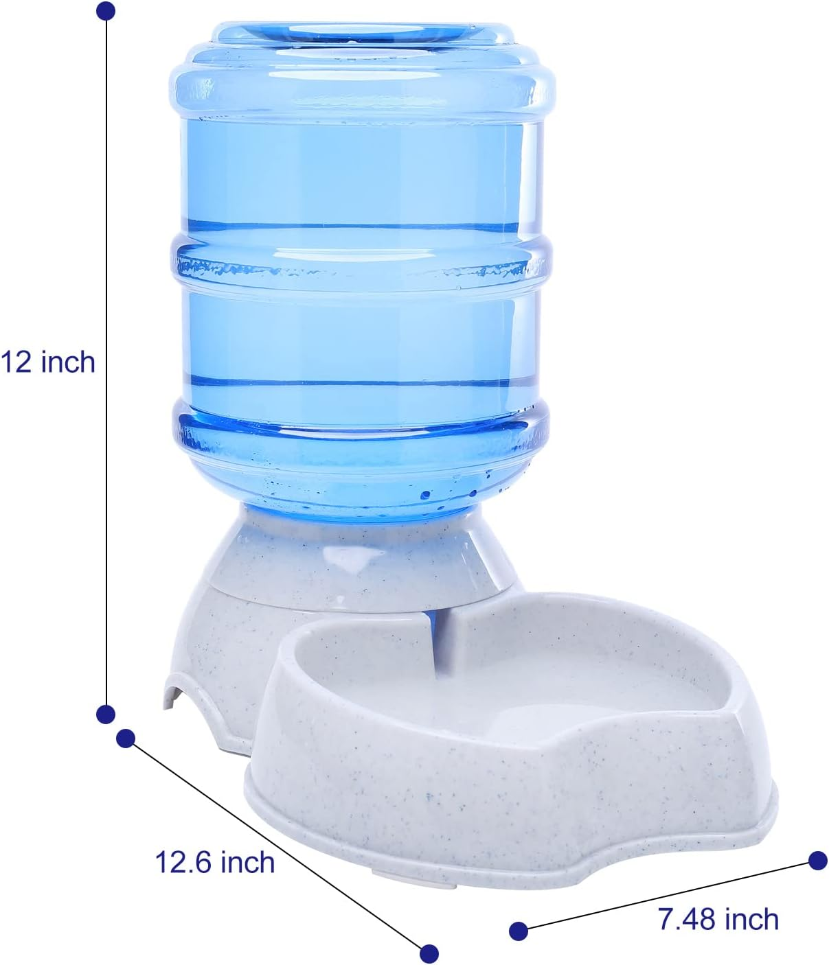 AIOSC Pet Water Dispenser Automatic for Dogs Cats, BPA-Free, Gravity Refill, Self Feeding for Small Medium Pets Puppy Kitten Rabbit - 1 Gallon (Waterer) - Image 4