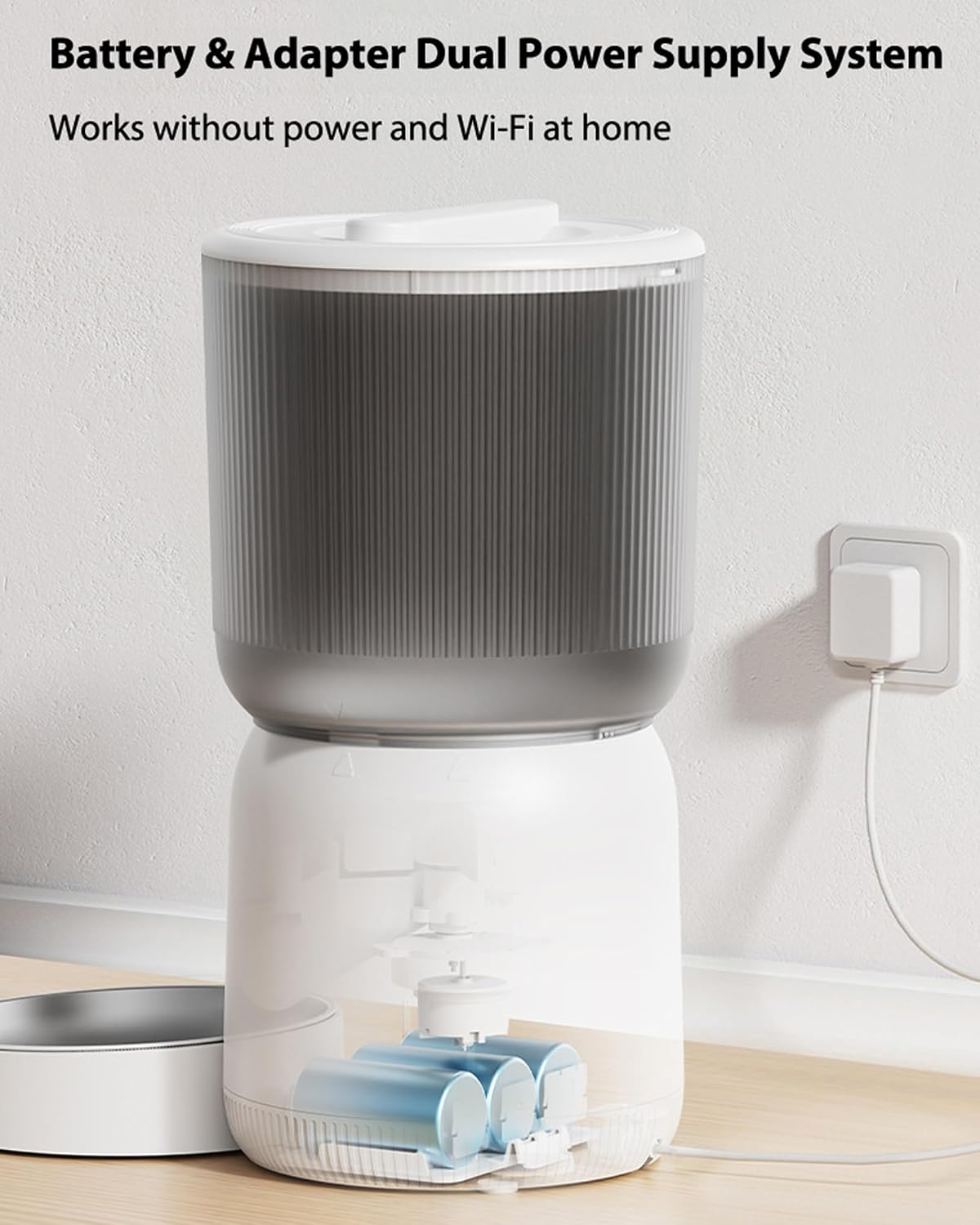 AIOSC Automatic Cat Feeder with HD Camera,4L Dry Food Ad-Free app - Image 2
