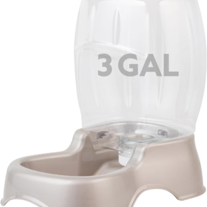 AIOSC Pet Cafe Cat and Dog Water Dispenser, 3 GAL, Pearl Tan