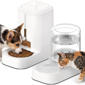 AIOSC Automatic Cat Feeder & Water Dispenser Set (Bowl not Included)